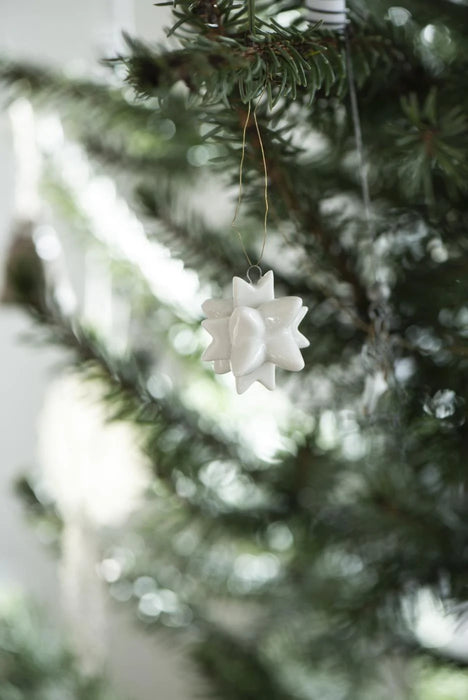 Ib Laursen - Juletræs stjerne, hvid porcelæn