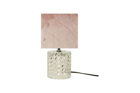 Speedtsberg - Dida bordlampe H: 29 cm. glas, rosa skærm