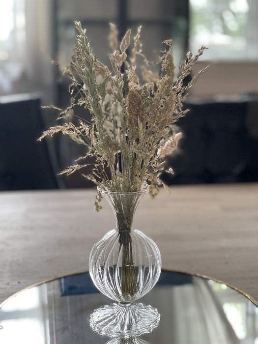 Evighedsbuket med vase, tørrede blomster