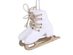 Chic Antique - skøjter til ophæng, hvid 51943-01