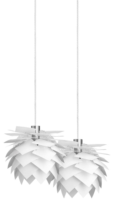 Dyberg Larsen - Pineapple Lampesæt Ø18 cm. Hvid