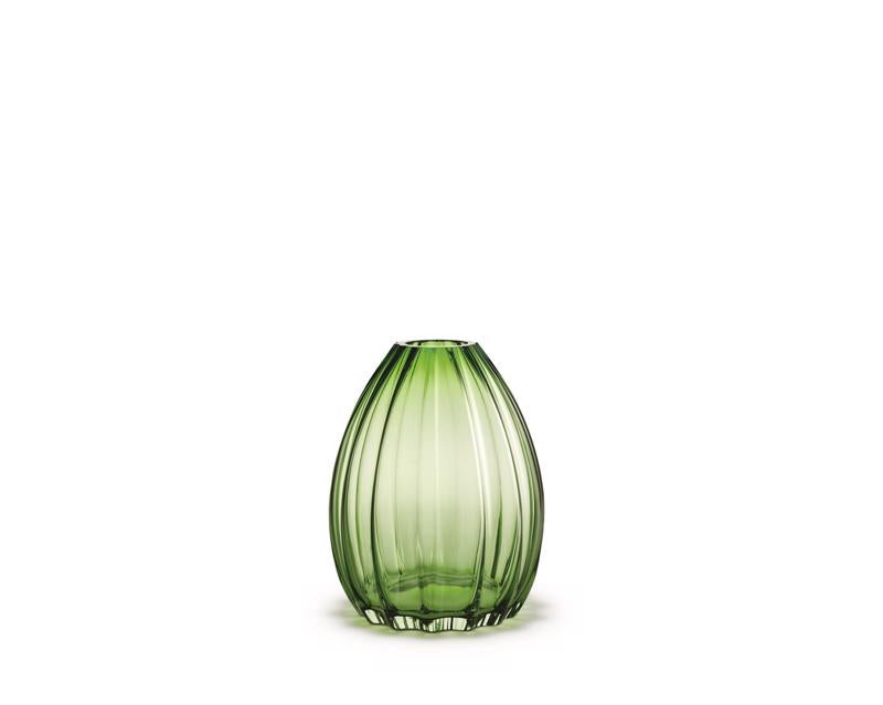 Holmegaard - 2lips vase, Grøn H:34 cm.