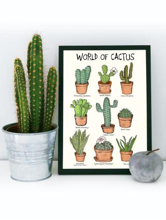 Mouse & Pen - World of Cactus A3