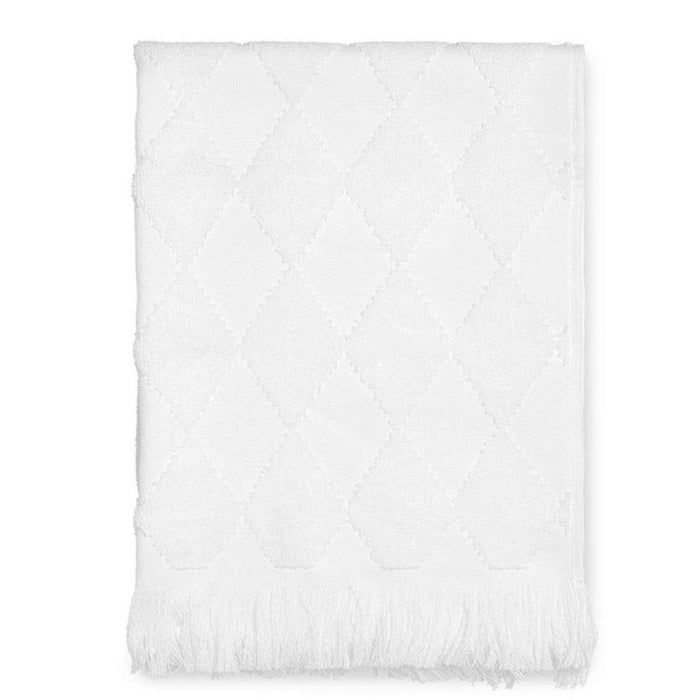 Juna - Diamant håndklæde hvid 70 x140 cm