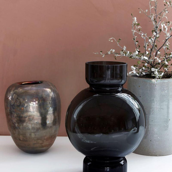 House Doctor - Vase, bubble, grå H: 25cm