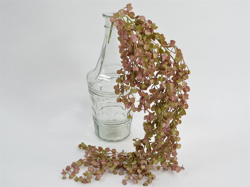 Deko Florale - Kunstig grøn/rødlig hængestilk, 40 cm (1134-59)