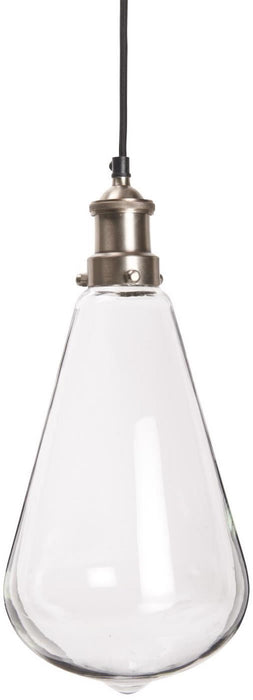 Ib Laursen - hængelampe, dråbeformet klar glas