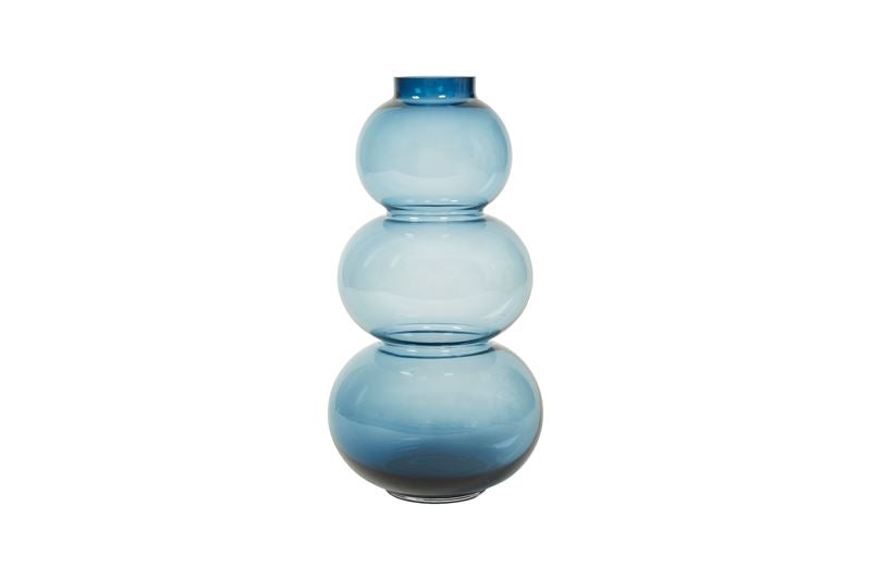 Speedtsberg - Vase tre bobler, 36 cm. blå