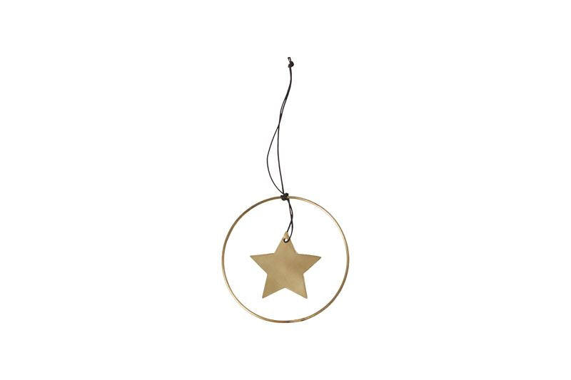 Speedtsberg - Ornament, stjerne, guld, lille