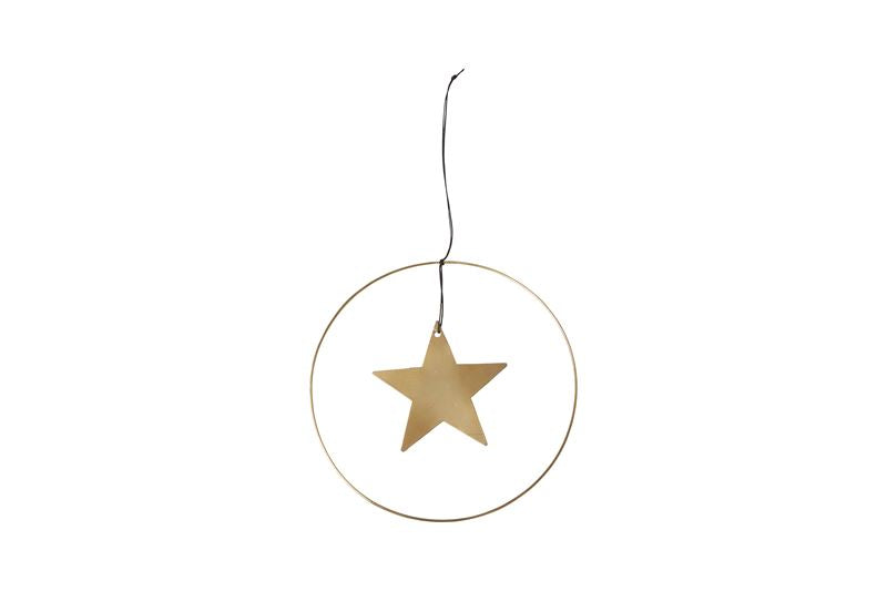 Speedtsberg - Ornament, stjerne, guld, stor