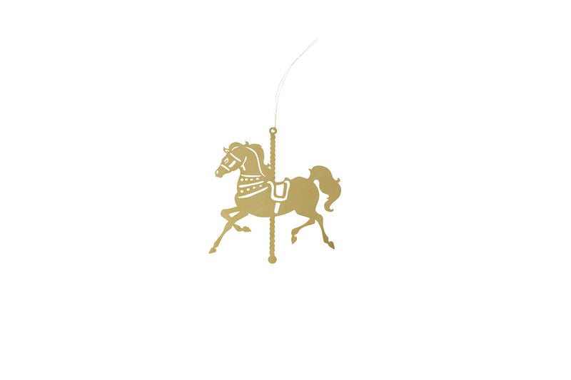 Speedtsberg - Hest til ophæng, guld