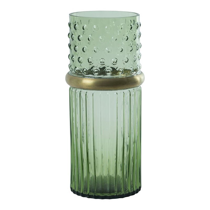 Speedtsberg - Vase m/ring D11x26cm grøn