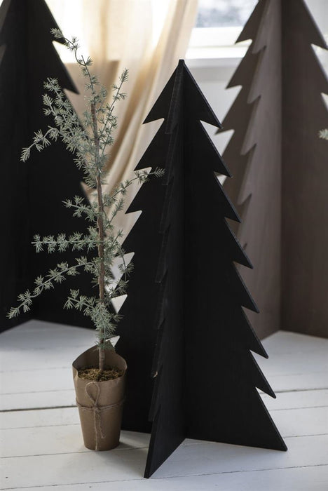 Ib Laursen - Stående juletræ, sort H: 70cm