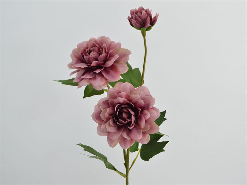 Deko Florale - Kunstig Dahlia stilk, lilla, 67 cm (1613-08)