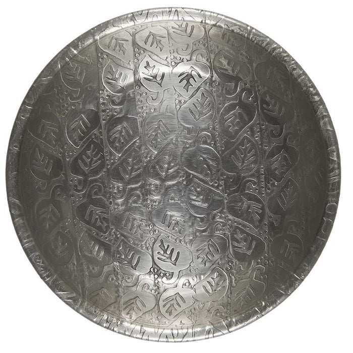 Ib Laursen - Bakke m/Bladmønster, antik sølvfinish