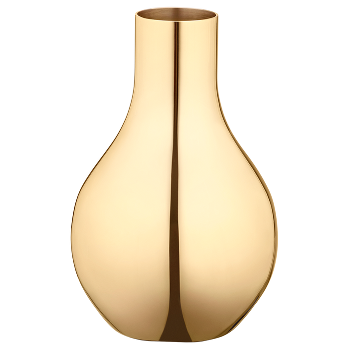 Georg Jensen - Cafu vase, rustfrit stål, guldbelagt xs