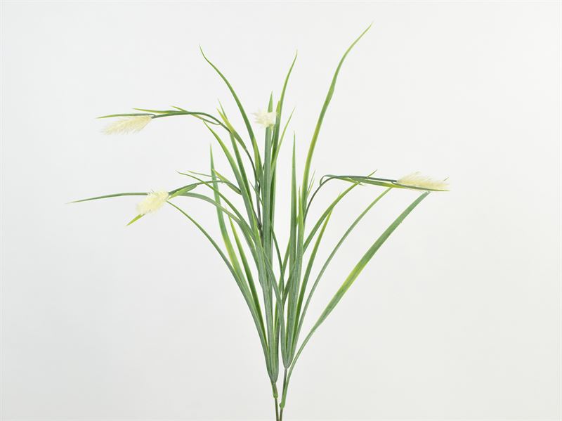 Kunstig grøn stilk m/ blomst, cream, 78 cm (2020-01)