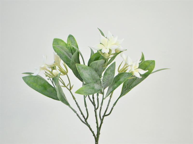 Kunstig jasmin m/3 grene hvid, 25 cm (2035-01)