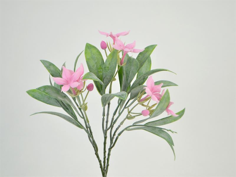 Kunstig jasmin m/3 grene rosa, 25 cm (2035-09)