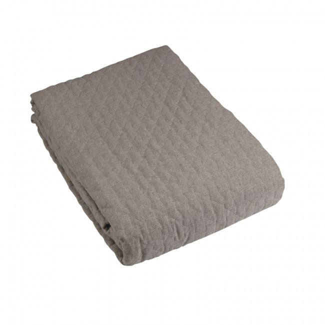 Fondaco - Paz sengetæppe, dobbelt grå