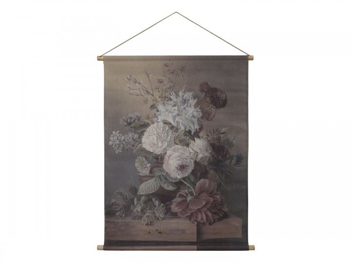 Chic Antique - Lærred m fransk blomsterprint 22253