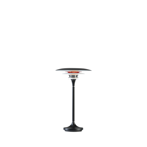 Belid - Diablo bordlampe, Ø20 cm. sort/rød