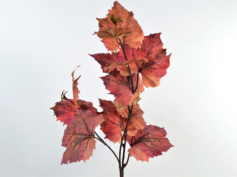 Kunstig gren med efterårsblade, (2666-18)