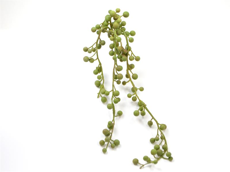 Kunstig hængestilt, perler på snor, 35cm, (3137-13)