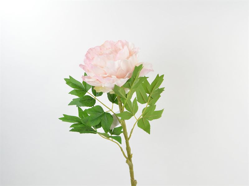 Deko Florale - Kunstig pæon, lyserød, 66 cm (443709)