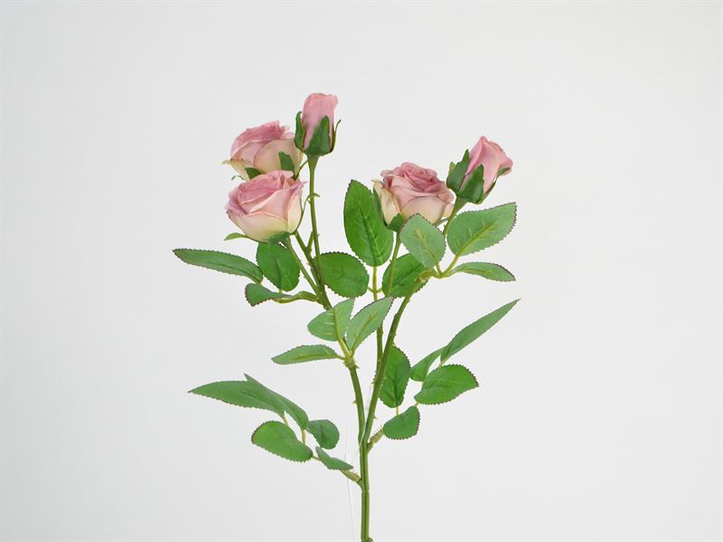 Kunstig stilk, rosengren, 43 cm, pink (476709)