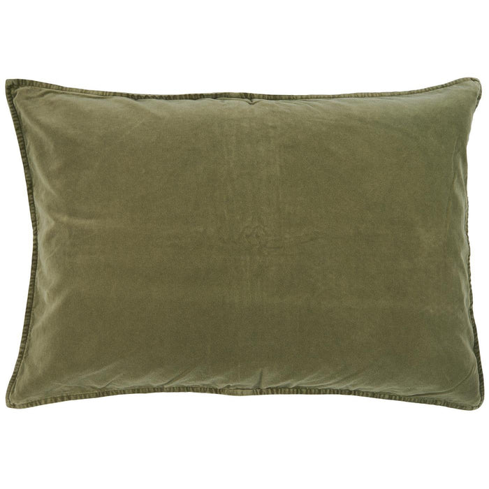 Ib Laursen - pudebetræk velour, mosgrøn 72x52 cm. 6229-41