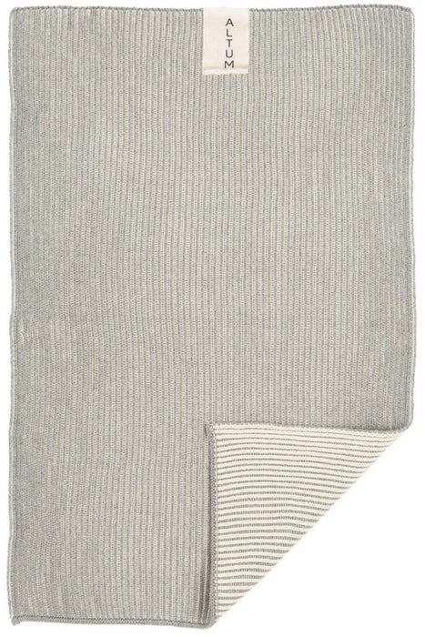 Ib Laursen - strikket håndklæde 80x100 mørkegrå