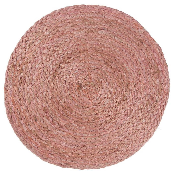 Ib Laursen - Dækkeserviet rund, rosa, jute