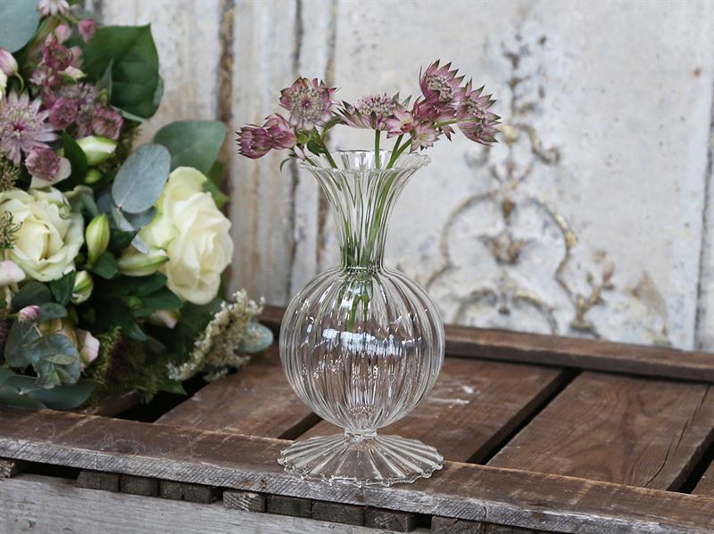 Chic Antique - Glas vase H15,5cm