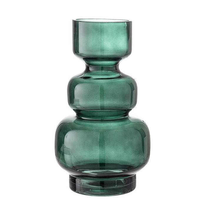 Bloomingville - Grøn glas vase H25cm (6214)