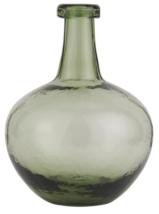 Ib Laursen - Glasballon, grønt glas, 8700-22 mundblæst