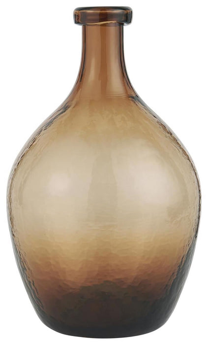 Ib Laursen - Glasballon, brunt glas, mundblæst 8701-14