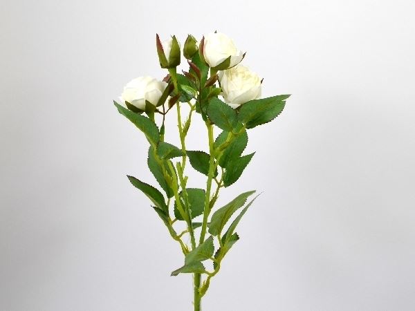 Deko Florale - Kunstig rose gren, creme, 41cm  (984015)