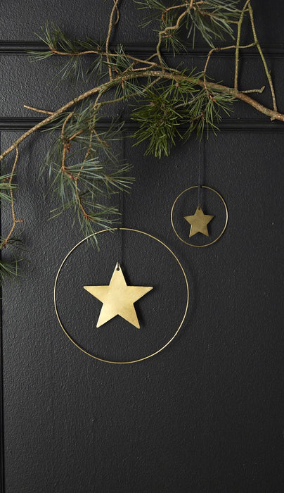 Speedtsberg - Ornament, stjerne, guld, lille
