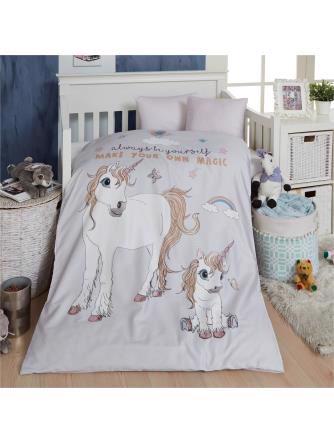 Mouse & Pen - Baby sengetøj, unicorn