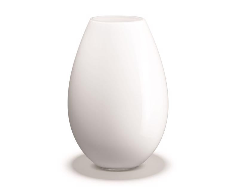Holmegaard - Cocoon vase hvid 26 cm.