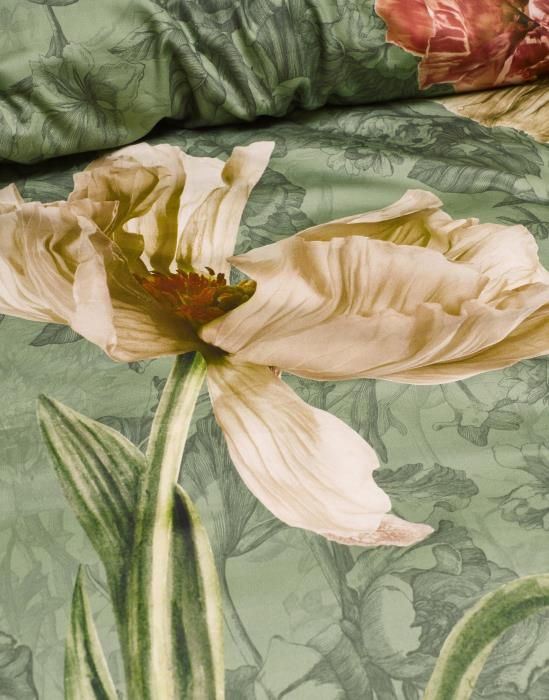 Essenza - Annabel, grønt sengetøj, 140 x 200