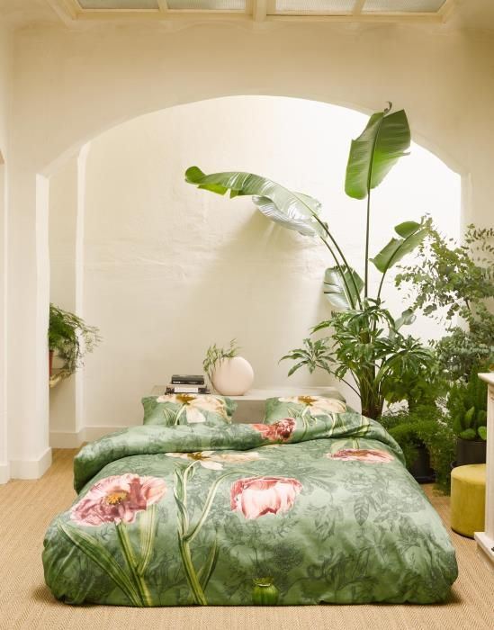 Essenza - Annabel, grønt sengetøj, 140 x 200