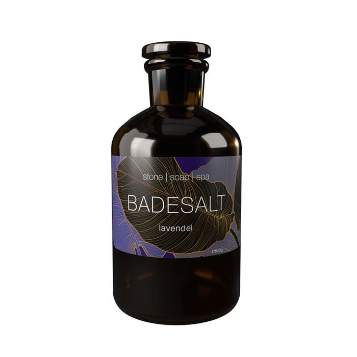 Stone Soap Spa - Badesalt, Lavendel, brun flaske