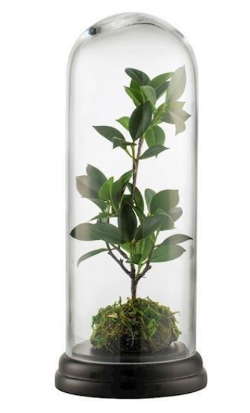 Lene Bjerre - Flora klokke m/grøn plante 29cm