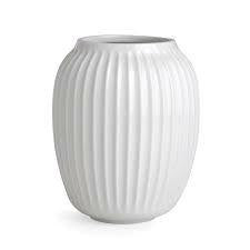 Kähler - Hammershøi Hvid vase 20 cm.