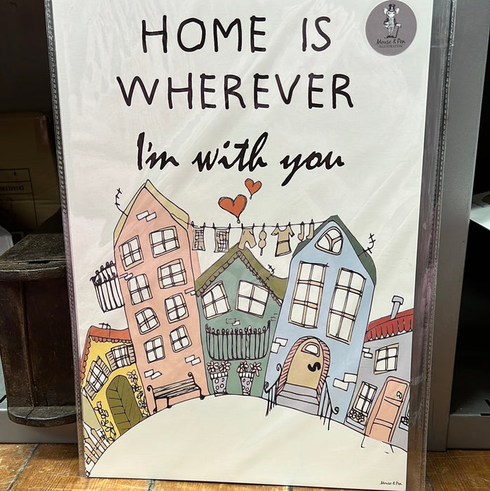 Mouse & Pen - home is whereever A3