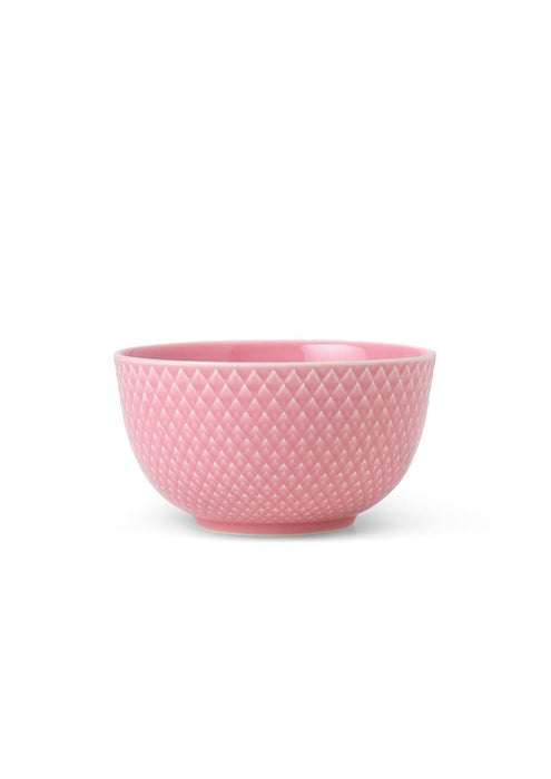 Lyngby - Rhombe Color Skål Ø11 cm rosa porcelæn