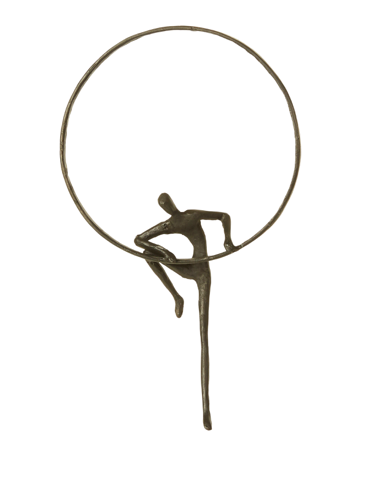Speedtsberg - Metal figur, mand i ring der kravler