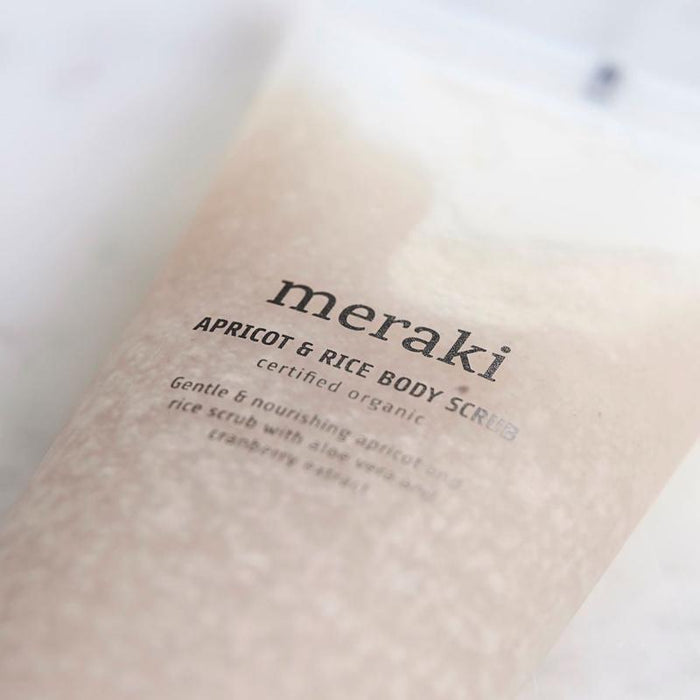 Meraki - Abrikos og ris, body scrub